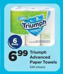 Save a Lot Triumph Advanced Paper Towels offer