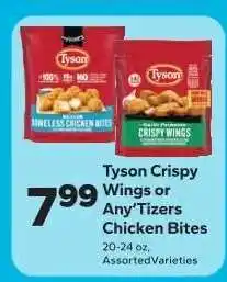 Save a Lot Tyson Crispy Wings or Any'Tizers Chicken Bites offer