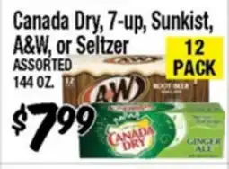 Western Beef Canada Dry, 7-up, Sunkist, A&W, or Seltzer offer