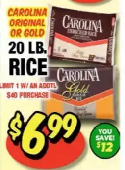 Western Beef CAROLINA ORIGINAL OR GOLD RICE offer