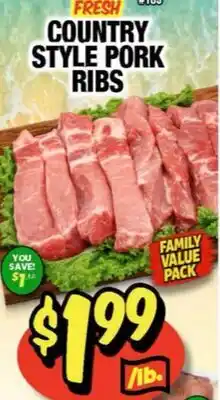 Western Beef COUNTRY STYLE PORK RIBS offer