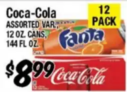 Western Beef Coca-Cola ASSORTED VAR., 12 OZ. CANS, 144 FL OZ offer
