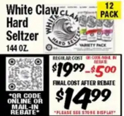 Western Beef White Claw Hard Seltzer offer