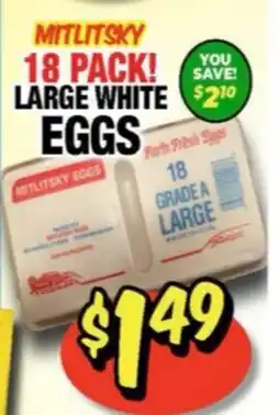 Western Beef MITLITSKY LARGE WHITE EGGS offer