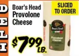 Western Beef Boar's Head Provolone Cheese offer