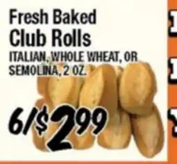 Western Beef Fresh Baked Club Rolls offer