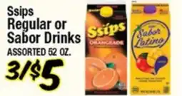 Western Beef Ssips Regular or Sabor Drinks offer