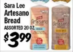 Western Beef Sara Lee Artesano Bread offer
