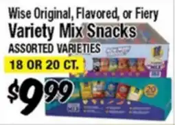 Western Beef Wise Original, Flavored, or Fiery Variety Mix Snacks offer