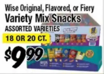Western Beef Wise Original, Flavored, or Fiery Variety Mix Snacks offer