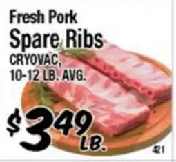 Western Beef Fresh Pork Spare Ribs offer