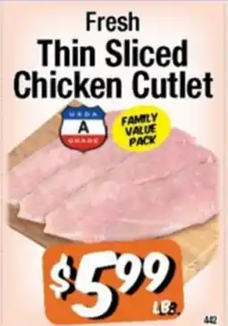 Western Beef Fresh Thin Sliced Chicken Cutlet offer