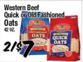 Western Beef Western Beef Quick or Old Fashioned Oats offer