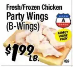 Western Beef Fresh/Frozen Chicken Party Wings (B-Wings) offer
