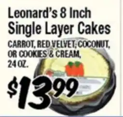 Western Beef Leonard's 8 Inch Single Layer Cakes offer