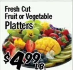 Western Beef Fresh Cut Fruit or Vegetable Platters offer