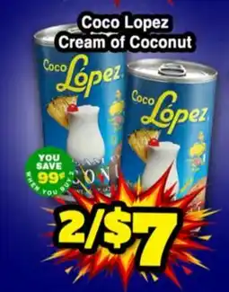 Western Beef Coco Lopez Cream of Coconut offer
