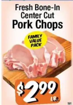 Western Beef Fresh Bone-In Center Cut Pork Chops offer