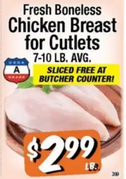 Western Beef Fresh Boneless Chicken Breast for Cutlets offer