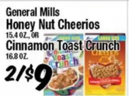 Western Beef General Mills Honey Nut Cheerios 15.4 OZ., OR Cinnamon Toast Crunch 16.8 OZ offer