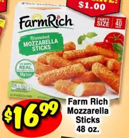Western Beef Farm Rich Mozzarella Sticks offer