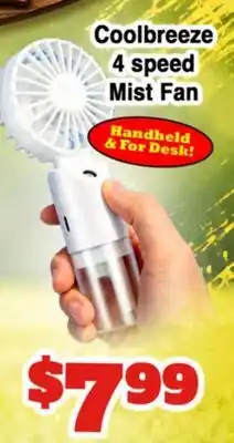 Western Beef Coolbreeze 4 speed Mist Fan offer