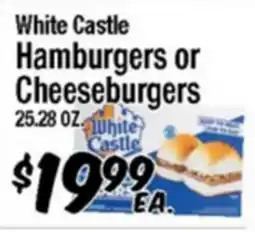Western Beef White Castle Hamburgers or Cheeseburgers offer