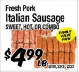 Western Beef Fresh Pork Italian Sausage offer
