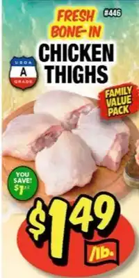 Western Beef FRESH BONE-IN CHICKEN THIGHS offer