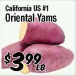 Western Beef California US #1 Oriental Yams offer