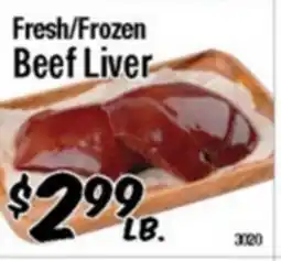 Western Beef Fresh/Frozen Beef Liver offer