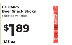 Lifethyme CHOMPS Beef Snack Sticks offer