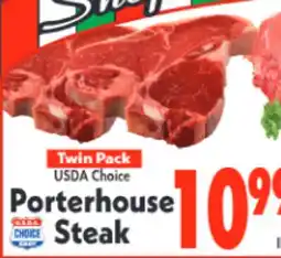 Marino's Supermarket USDA Choice Porterhouse Steak offer