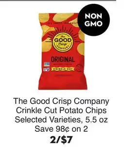 Bristol Farms The Good Crisp Company Crinkle Cut Potato Chips offer