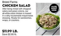 Bristol Farms Bristol Farms CHICKEN SALAD offer