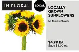 Bristol Farms LOCALLY GROWN SUNFLOWERS offer