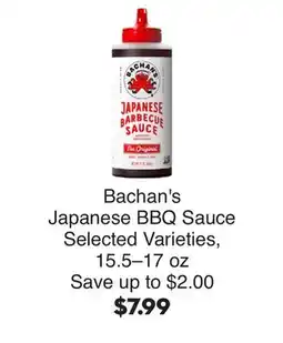 Bristol Farms Bachan's Japanese BBQ Sauce offer