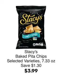 Bristol Farms Stacy's Baked Pita Chips offer