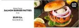 Bristol Farms Bristol Farms SALMON BURGER PATTIES offer