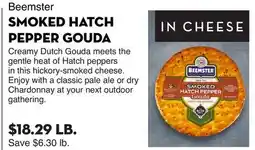 Bristol Farms Beemster SMOKED HATCH PEPPER GOUDA offer