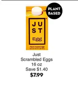 Bristol Farms Just Scrambled Eggs offer