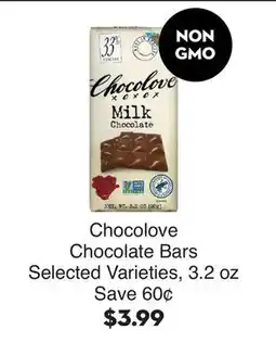 Bristol Farms Chocolove Chocolate Bars offer