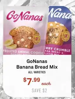 Standard Market GoNanas Banana Bread Mix offer