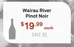 Standard Market Wairau River Pinot Noir offer