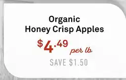Standard Market Organic Honey Crisp Apples offer