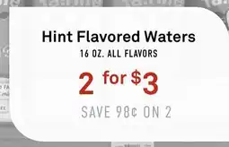Standard Market Hint Flavored Waters offer