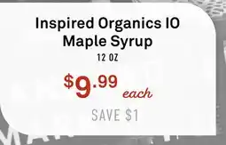 Standard Market Inspired Organics IO Maple Syrup offer