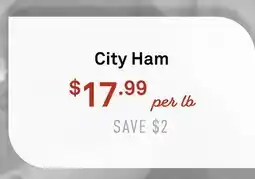 Standard Market City Ham offer