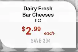 Standard Market Dairy Fresh Bar Cheeses offer