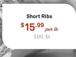 Standard Market Short Ribs offer